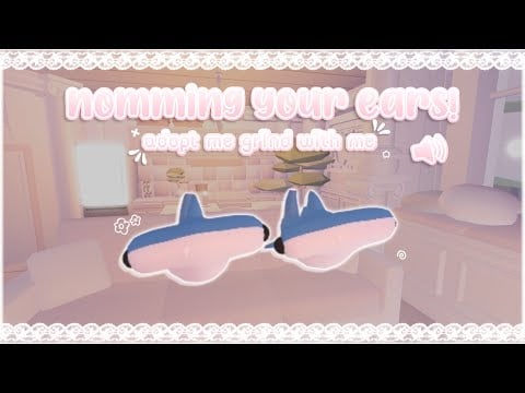 ꒰ roblox asmr 🌸꒱ tingly ear licking to sleep to! ♡ adopt me bucks grinding & neon making