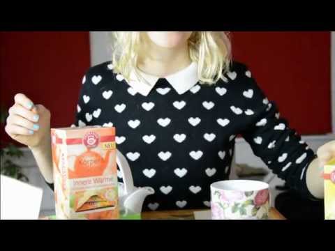 ASMR German Teatime  ♥ Knistergeräusche + sanfte Stimme (zum entspannen und einschlafen)