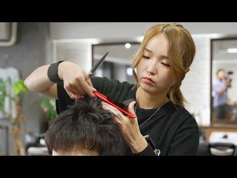 💈(ASMR) Men’s Grooming Done Right by Japanese Female Barber – Perfect Cut, Shave & Massage