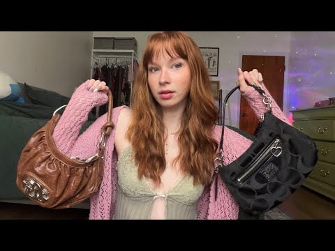 ASMR | Bag Collection (Fabric Scratching, Tapping & Whisper Rambles)