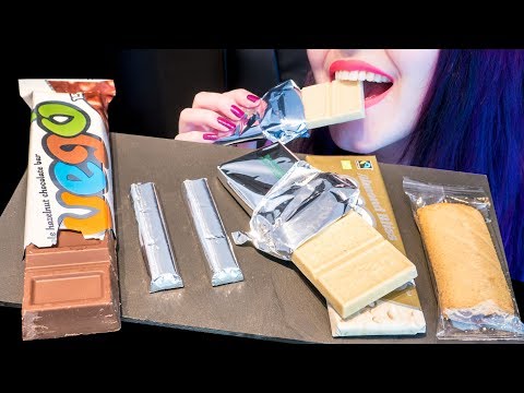 ASMR: Assorted Chocolate: White Almond Choc | Strawberry | Hazelnut 🍫 ~ Relaxing [No Talking|V] 😻