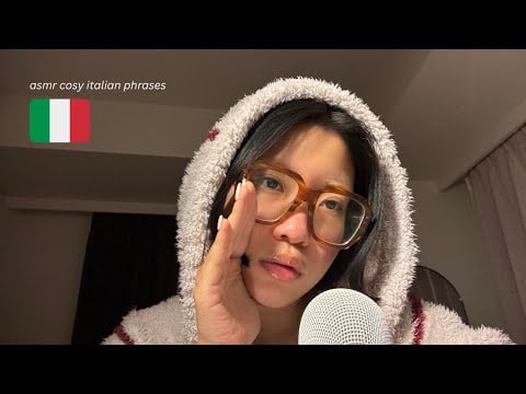 asmr italian phrases (winter cosy edition)