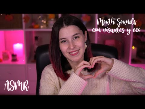 ASMR | Mouth sounds INTENSOS con visuales y eco SUPER relajante | Headrec