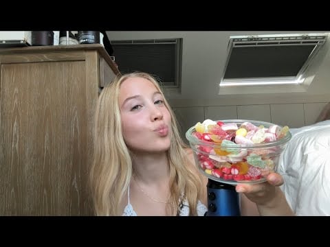 asmr eating gummy chewy candy 