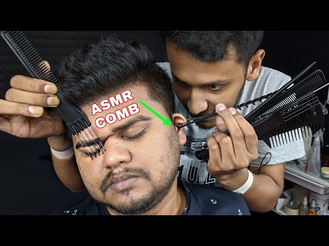 Lots Of Tingles With Asmr Comb Massage | Head Massage With Comb and neck crack