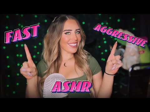 ASMR ⚡️TRULY FAST & AGGRESSIVE mic triggers for major TINGLES ⚡️