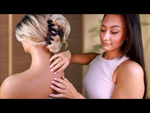 ASMR Relaxing Back Tracing & Scratching 😴 Gentle Back Massage