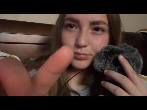 ASMR Mirrored Handmovements w/ Fluffy mic on Tascam~Mouthsounds & Close/Far Whispering 