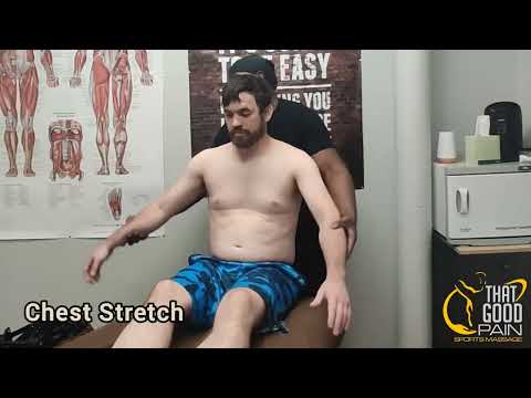 Neck and Shoulder Stretching at That Good Pain Sports Massage - Houston