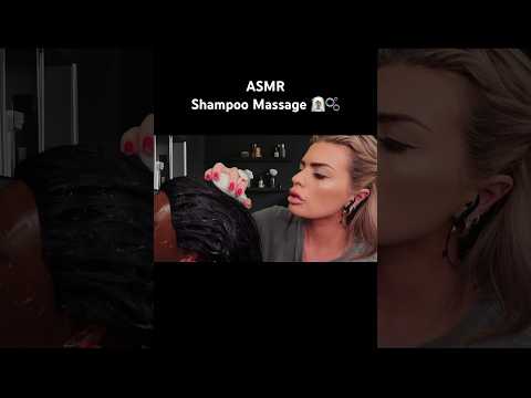 ASMR Hair Wash & Shampoo Massage 🧖🏾‍♀️🫧 #shorts #asmr #asmrroleplay #massage