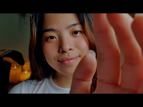 ASMR Gentle Face Touching & Comforting Whispers To Keep You Company 💞