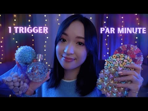 ASMR 💜 1 TRIGGER PAR MINUTE (no talking) ☁️ pour t'aider à t'endormir ce soir 🌙