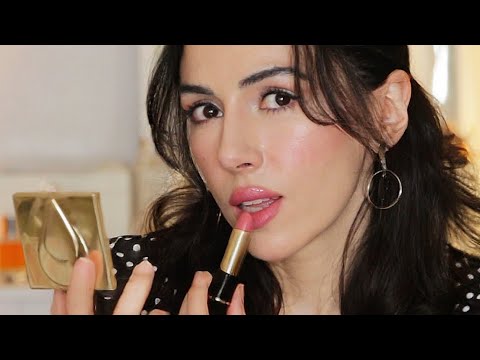 ASMR softly whispered chatting before going out 💋 favourite lipstick 💄 feminine 