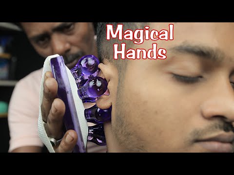This Old Barber Will Take You To The World Of Sleep By His Magical Hands | ASMR Head Massage Therapy