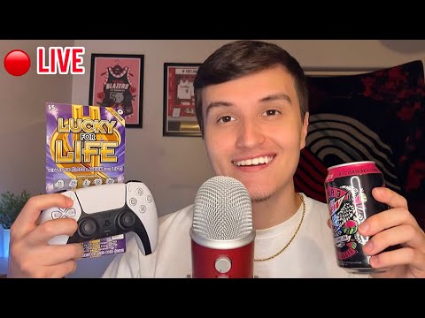 🔴 - LIVE ASMR RELAXING HANGOUT 😴💤 (triggers + whisper ramble + sports talk)