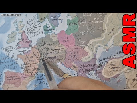 ASMR: 👑 Royal Betrayals That Ended Kingdoms in Medieval Europe | ASMR History + Map tracing