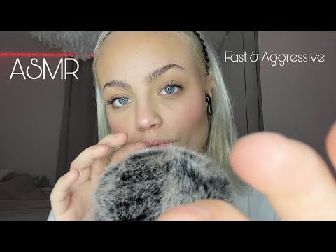 ASMR FAST & AGGRESSIVE | Mic rubbing, mouth sounds, hand sounds + ✨