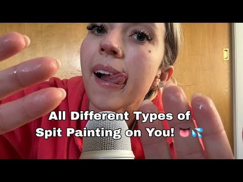 ASMR| 30+ Mins, All Variations of SPlT Painting on You, Mouth Sounds & Tapping on Different Items
