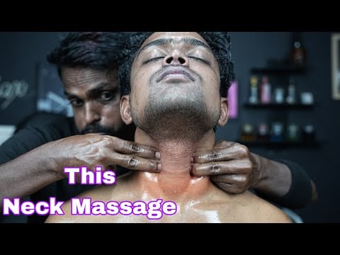 Hard Neck Massage ASMR | Neck Massage With Neck Cracking | Head Scratching ASMR Massage Therapy
