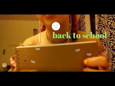 Back to School Haul ASMR (tapping, whispering)