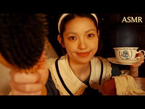 ASMR | Cozy Ladylike Night Pamper 🕯🌙 (relaxing facial, tea, hair brush, layered sounds) ft.soundcore