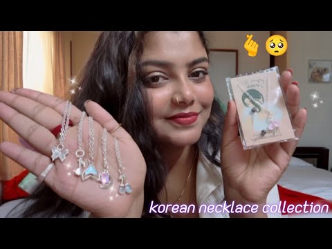 ASMR | My Korean Necklaces Collection | 🫶🥺