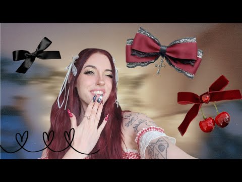 asmr ⋆˚ʚɞ im obsessed with these cute hair accessories from Shein