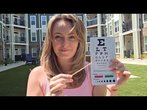 ASMR 10 minute Cranial nerve exam outside 