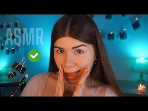 ASMR fazendo sua maquiagem MAS com papelaria 📗✨