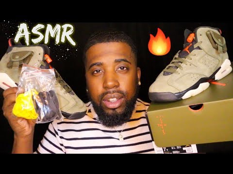 ASMR | Unboxing Travis Scott 6's + Relaxing Triggers 🔥 | ~ASMR Jay....