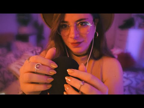 ASMR gentle mic scratching cover (no talking)