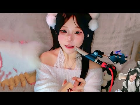 ASMR relax shop I 莓猫饼 口腔音 敲击木块 搓麦 耳边吹气