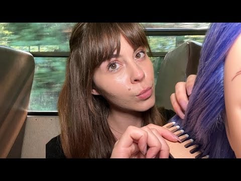 ASMR Girl with NO Boundaries plays w your Hair on School Bus RP ✨