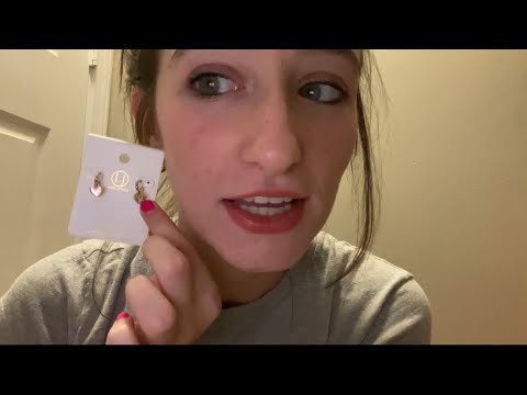 old school lo-fi ASMR whisper- clothing & jewelry haul