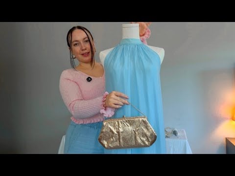 ASMR styling you for a late summer wedding 🦢 | describing in detail with gentle handmovements 