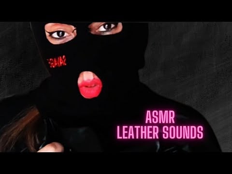 ASMR LEATHER SKIRT SOUNDS - SCRATCHING - RUBBING - FABRIC SOUNDS - KIDNAPPING -