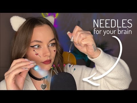 ASMR NEEDLES acupuncture & mouth sounds | Tingles Guaranteed