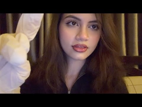 ASMR Plucking Your Negativity with Latex Gloves 