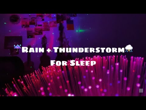 ASMR RAIN+THUNDERSTORM ☔️⛈️⚡️