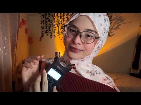 ASMR TASCAM ♡ INAUDIBLE WHISPERS, HAND SOUNDS, MOUTH SOUNDS 😴💤