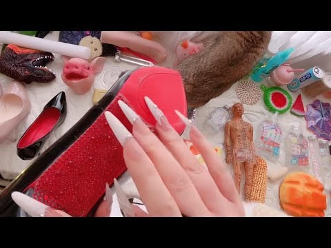 Soothing Nail Tapping on Cute Objects | Fall Asleep Instantly