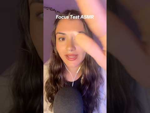 did you stay focused on this really random exam? (hands up if you love focus tests 🙋‍♀️) #asmr
