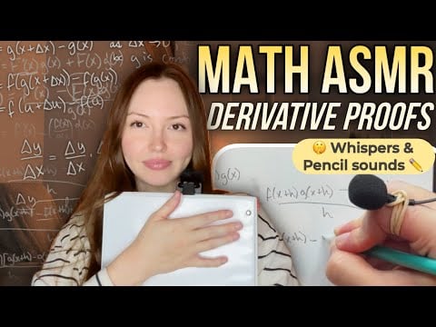 ASMR Math ✏️ Proving Derivative Rules (Tingly Pencil Sounds & Whispers)
