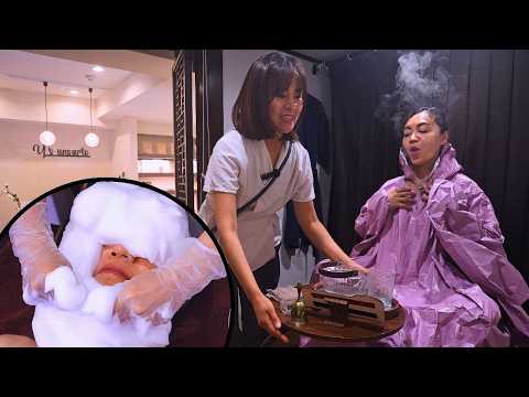 ASMR Spa Day in Osaka | Bubble Foam Spa, Hydrofacial & Mugwort Steam Ritual