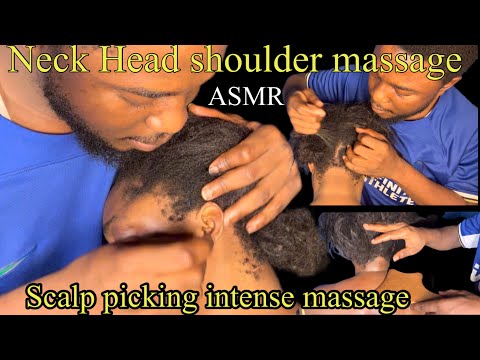 ASMR✨fast and aggressive massage with scalp picking and scalp scratching