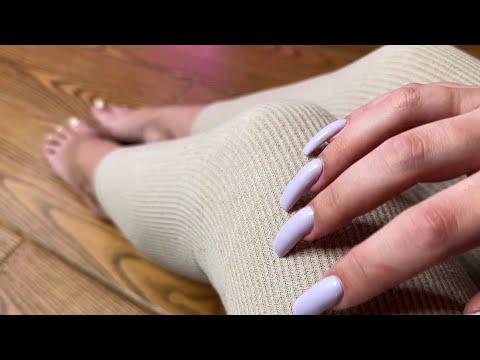 LOFI ASMR ✨ SCRATCHING LEGGINGS & JEANS first person 🔥 fabric tapping triggers  FAST AGGRESSIVE