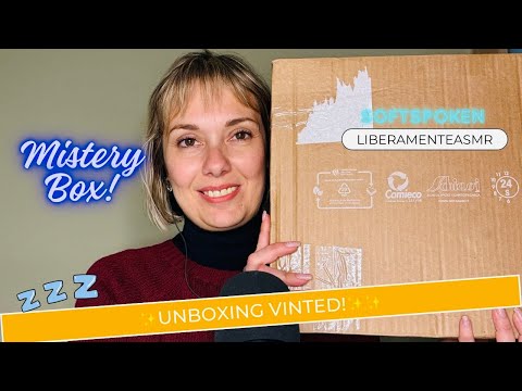 Asmr ita Softspoken ✨Unboxing Mistery Box!✨ #papersounds #fabricsounds