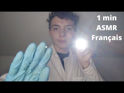 ASMR FR : Roleplay 👨‍⚕examen crânien très rapide👨‍⚕