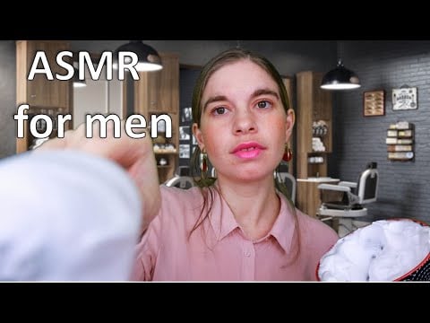 [ASMR] Roleplay BARBIER avec MOUSSE - une barbe toute douce !