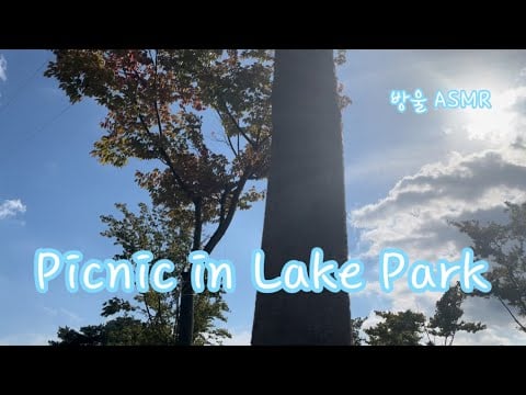 [ASMR] 🌱Picnic in Lake Park🌿 | 🍁Autumn Breeze🍃 | White Noise | 호수공원에서의 여유로운 주말 함께 느껴요🌸
